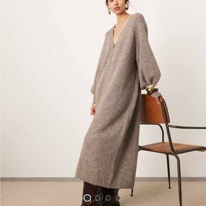 ASOS Elegant Brown Knit Dress